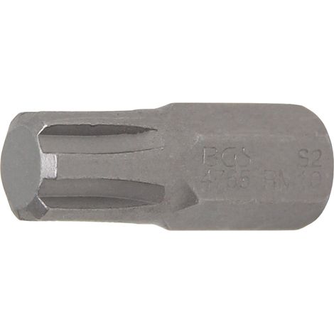 Inserto  lunghezza 30 mm  attacco esagono esterno 10 mm (3/8")  profilo a cuneo (per RIBE) M10
