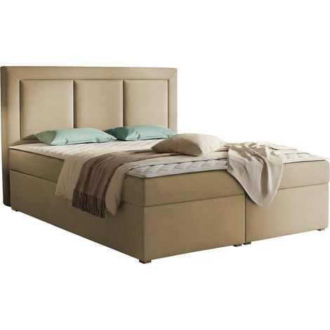 Lit boxspring Pomona 112, Victoria 14 853, Continental, Double, 160x200, Tissu, Disponible, 163x215x115cm (1/5)