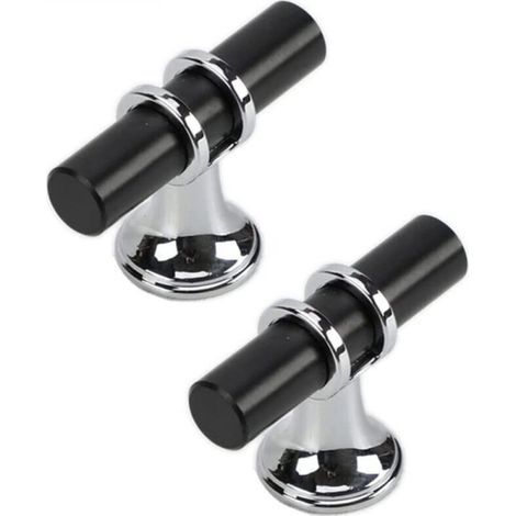10 Pcs Modern Zinc Alloy Furniture Handle Drawer Pull with Screws - Single Hole (1/5)