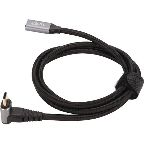 Câble USB C 3.1 Mâle vers Femelle PD 100W, Charge Rapide 10Gbps 4K 60Hz pour Steam Deck et Consoles de Jeu, 100cm