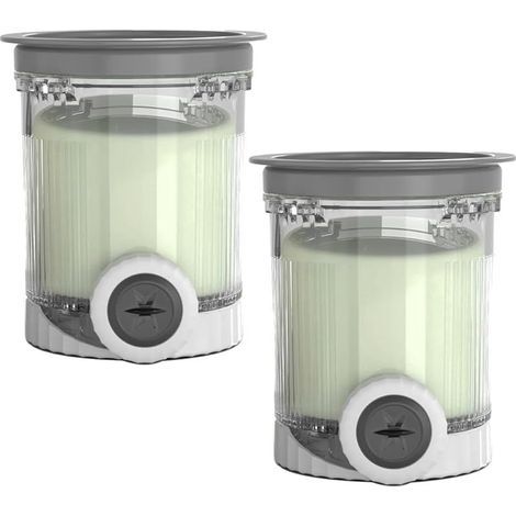 Pot et Couvercle pour Ninja Swirl by CREAMi Sorbetière et machine à glaces, Lot de 2 Bol Bacs à Crème Glacée pour Ninja Creamy NC701EU NC701 NC700 Série, Sans BPA et Lavable au Lave-Vaisselle (1/5)