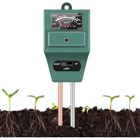 3 en 1 testeur de sol humidite PH lumiere pour jardin bonsai plantation (1/5)