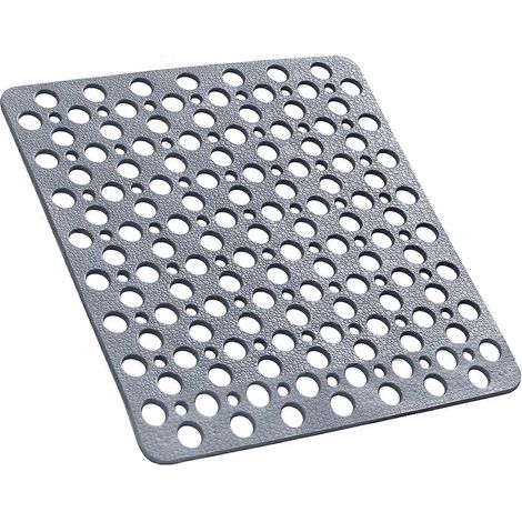 Tapis de bain et de douche antidérapant extra large, durable, carré, anti-moisissure, intérieur en caoutchouc, dimensions (53 cm x 53 cm)