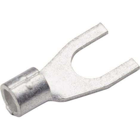 Cimco 180542 Gabelkabelschuh 4 mm² 6 mm² Loch-Ø=5.3 mm Unisoliert Metall 1 St.
