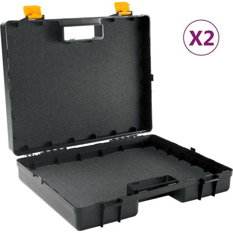 Coffret à outils universel avec insert en mousse, 2 pièces, polypropylène (1/5)