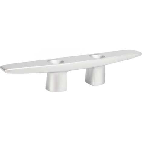 Taquet d'amarrage aluminium 200mm pour bateau - bollard marin avec trous fixation - équipement nautique yacht (1/5)