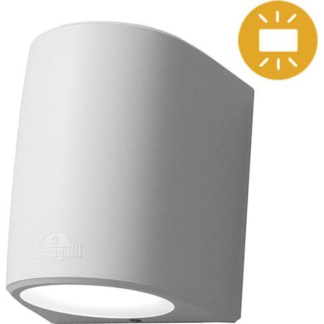 wandleuchte marta 2xgx53 10w mit druckknopf cct (3farben) ip55 l.16,4xb.14,5xh.19,2cm grau harz