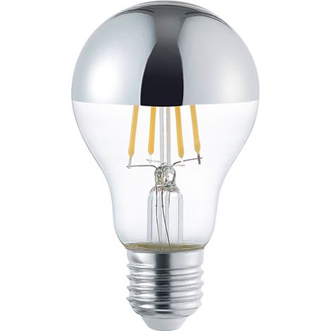 Ampoule, Ampoule led E27 opaque chrome  en Verre, TRIO (1/2)