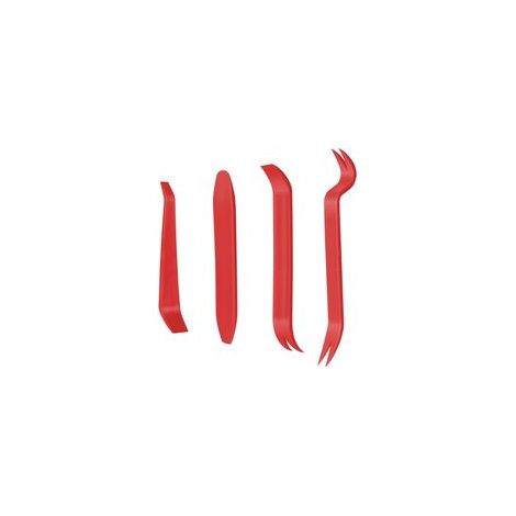 4Pcs Outil Demontage Garniture Voiture, Outils Plastique Dur, Professionnel Voiture Démontage Installation Outil Kit pour Voiture Radio Audio, Tableau de Bord, Installateur Pry Outil