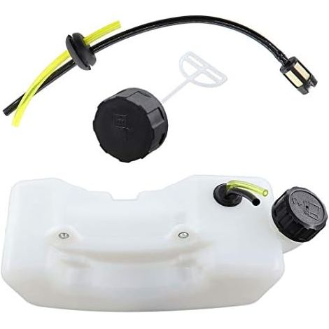 Réservoir dessence de 1,2 l\\/1200 ml avec bouchon de réservoir - Kit de tuyau à essence pour de nombreux débroussailleuses avec moteur 40 cc-52 cc. (1/5)