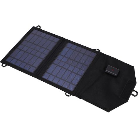 Chargeur Solaire Pliable 7W USB pour Randonnée et Voyage avec Pochette de Transport (1/5)