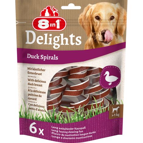 8in1 Hundeleckerli Duck Spirals 60 g (1/3)