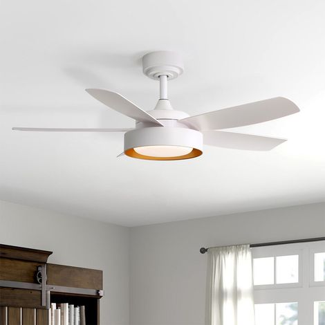 Ventilador de techo Sofucor con luz y mando a distancia, 107 cm, motor CC, LED de 18 W (1/5)