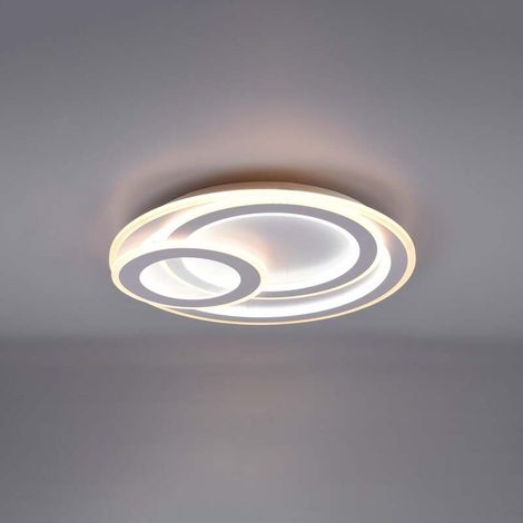[NEUWERTIG] B-Ware TRIO LIGHTING Deckenlampe Mita LED Leuchte dimmbar CCT Nachtlichtfunktion grau (1/2)