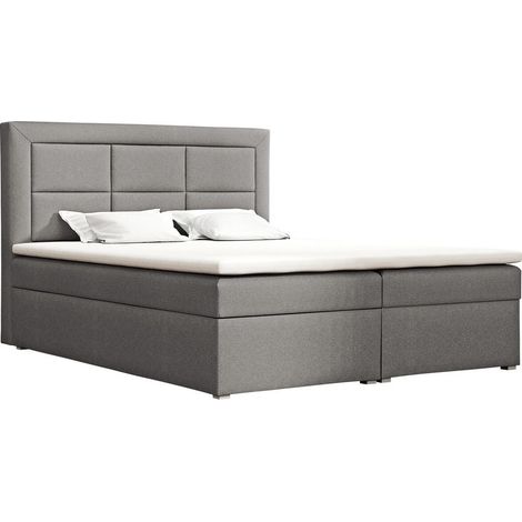 Lit boxspring Pomona 114, Victoria 14 867, Continental, Double, 140x200, Tissu, Disponible, 140x215x115cm (1/5)
