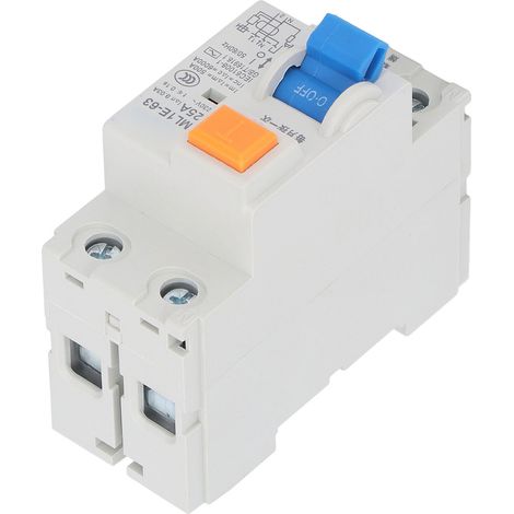 Disjoncteur miniature 1P+N 25A 230V, interrupteur différentiel de protection contre les fuites pour chantier, construction et installation électrique. (1/5)
