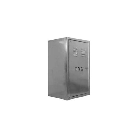 CASSETTA CONTATORE GAS IN ACCIAIO ZINCATO  cm.33x25X44h.