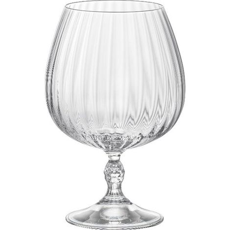 Set 6 Calici Liquore Cognac in Vetro America' 20s 65 cl Bormioli (1/2)