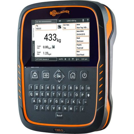 Bilancia Touch Weigh Scale 5 Gallagher con raccoglitore di dati e lettore