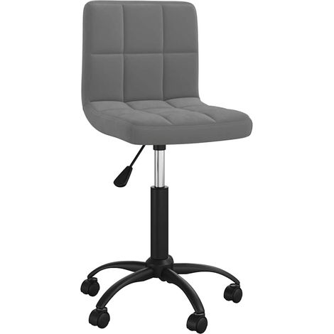 Maison Exclusive - Sedia da Ufficio Girevole Grigio Scuro in Velluto (1/5)