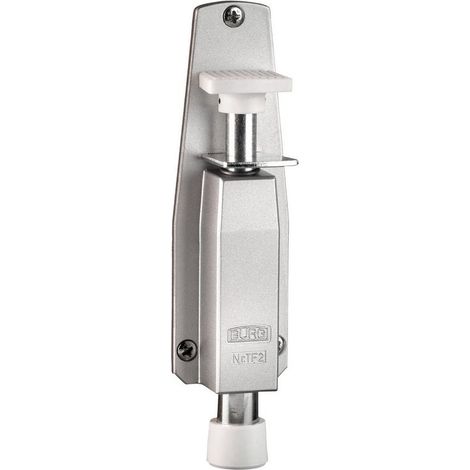 Türfeststeller TF 2 SB Leichtmetall silberfarbig eloxiert Hubhöhe 30 mm Türmontage