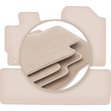 Tapis beiges PREMIUM pour : Toyota Yaris III essence 2011-2019 (1/5)