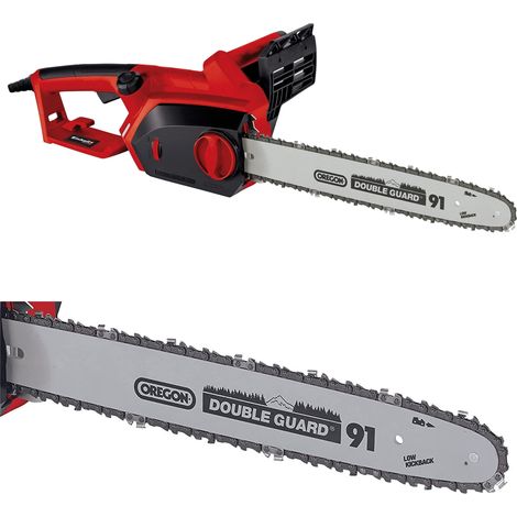 Einhell GH-EC 1835 Elettrosega (230-240 V, 1800 W, barra oregon 35,6 cm, taglio 32,5 cm, velocità catena 13,5 m/sec., serbatoio olio catena 160 ml, incl. Faretra copri catena)