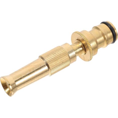 Copper Hose Nozzle Adjustable High Pressure Nozzle for Outdoor Garden (1/5)