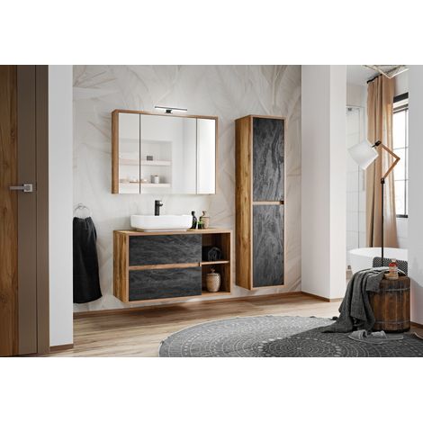 Ensemble complet de salle de bain 100 cm - 4 éléments - Set 2 - New York - Livraison gratuite