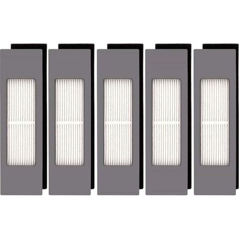 HEPA-Filter (5 Stück) für Ecovacs DEEBOT OZMO 920 950 T8 AIVI Max T9 T5 N5 N7 N8+ N8 Pro Plus DX55 DX93 DJ65 Saugroboter, Filterset für Saugroboter, 5 Ersatzfilter (1/4)