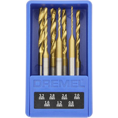 Dremel MAX 628 DM 26150628DM  Präzisionsbohrer-Set  0.8 mm, 1.2 mm, 1.6 mm, 2 mm, 2.4 mm, 2.8 mm, 3.