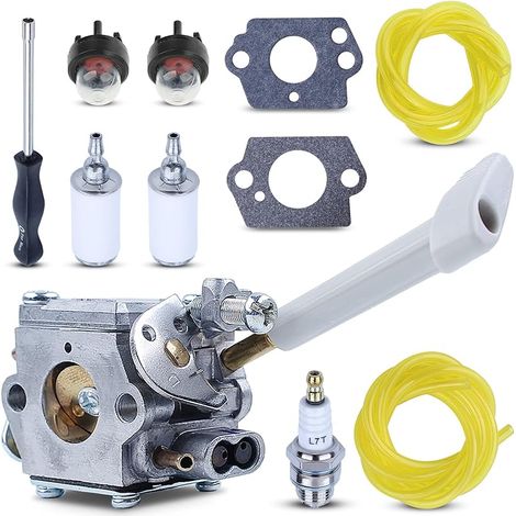 RY08420A Carburateur souffleur de feuilles de sac à dos et Carb Ajustement des outils pour Ryobi BP42 RY08420 avec ligne de filtre à carburant Pièces de rechange pour 308054079 530069247 (1/5)