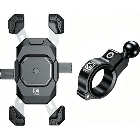 Convient pour Support téléphone moto vélo électrique rétractable automatique avec verrouillage sécurisé pour cyclisme (1/5)