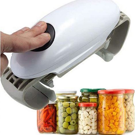 【NX】Ouvre-boîte électrique, adapté aux personnes souffrant d'arthrite et aux personnes âgées ayant les mains faibles, ouvre-bouteille mains libres. (1/3)