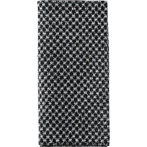 Toalla de baño exfoliante, diseño de doble cara, alcance extralargo, negra A (1/2)