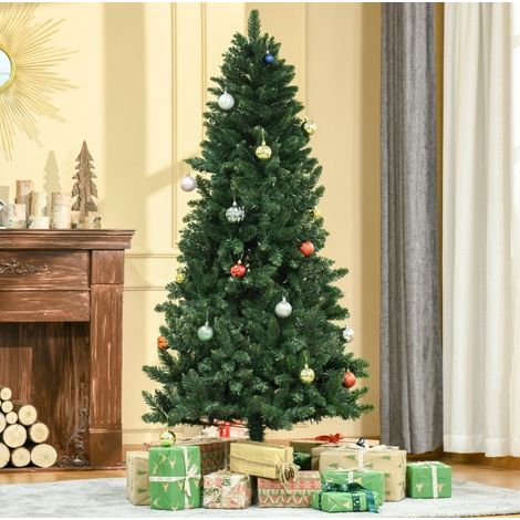 Weihnachtsbaum 180 cm Grün mit 724 Zweigen und Metallständer (1/5)