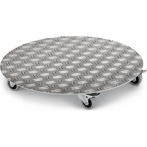 Pflanzenroller Alu, Ø 30 cm, silber Tragkraft: 100 kg