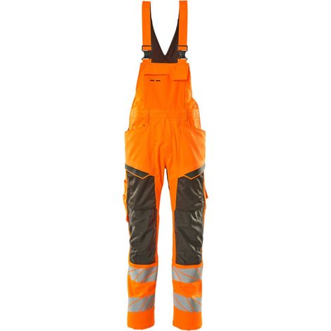 MASCOT Accel. Safe Latzhose Stretch Gr. 82C52 hi-vis or/dunkelanth 19569-236 (1/4)