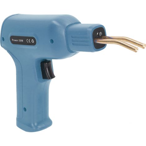 Jeu de 50W Soudeuse Plastique Auto Réparation Pare-chocs Voiture Kit Souder avec 4 Types Clous Cyan Prise UE 220-240V (1/5)