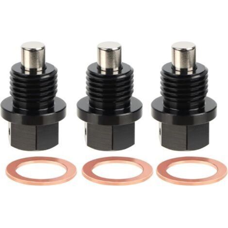 Magnetische Ölablassschraube M14×1,5 – 3er-Pack mit integrierter Dichtung für die Ölwannenentleerung im Automobilbereich