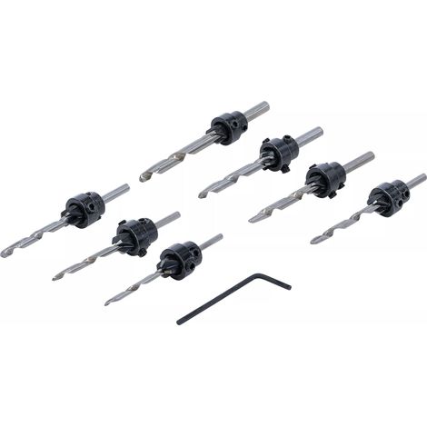 Jeu de forets coniques 8 pcs.