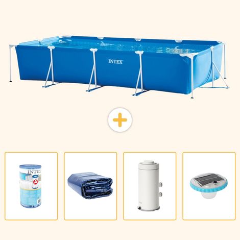 Intex Piscine Tubulaire Rectangulaire - 450x220x84 cm - 5-pièces S101 (1/5)