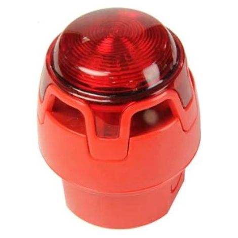 Sirena/Lamp Conv. Rosso En54-3 Ip65 (Notifier Cod. Cwss-Rb-W7)