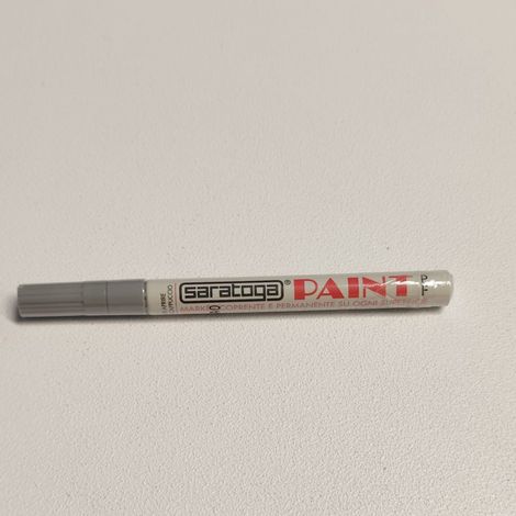 Paint pennarello colore grigio punta fine indelebile coprente permanente su ogni superficie (1/4)