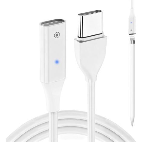 Ladeadapter für Apple Pencil (1. Generation) – USB-auf-Apple-Pencil-Adapter – Schnellladegerät für Apple Pencil (1. Generation) – USB-C-auf-Lightning-Anschluss – Kompatibel mit Geräten wie z. B. (1/5)
