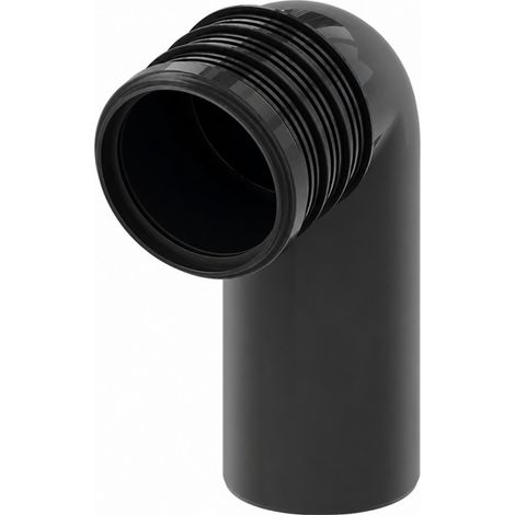 Pipe d'évacuation DN 90 – Raccordement WC 90° en PP – Pour bâti-support TECE – Réglage profondeur 3 niveaux (1/2)