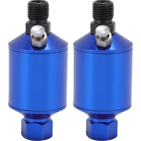 Filtre séparateur d'eau pour compresseur d'air, 2 pièces, filetage NPT 1/4", pistolet à peinture pneumatique et huile bleue (1/5)