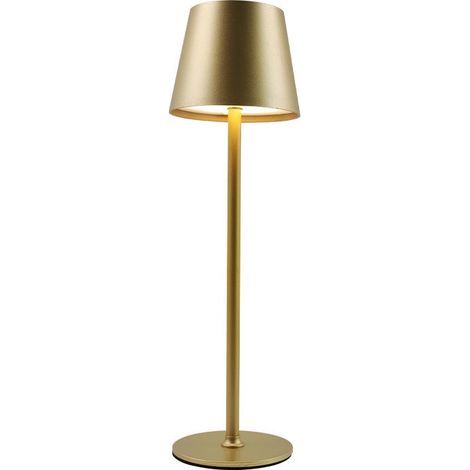 Lampe de bureau sans fil à intensité variable, LED tactile 3 couleurs, avec USB-C(Or) (1/5)