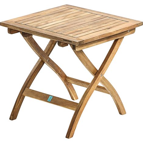 Dehner Klapptisch Macao Legno di Acacia FSC, Naturale, ca. 50 x 50 x 50 cm (1/5)