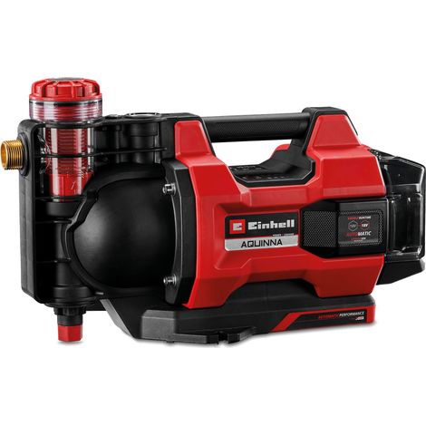 Einhell automatische Akku-Gartenpumpe AQUINNA 18/30 F LED AUTOMATIC Power X-Change (18 V, max. 3000 L/h, max. 28 m Förderhöhe, Automatikfunktion, 2 Akku-Steckplätze, ohne Akku) (1/5)